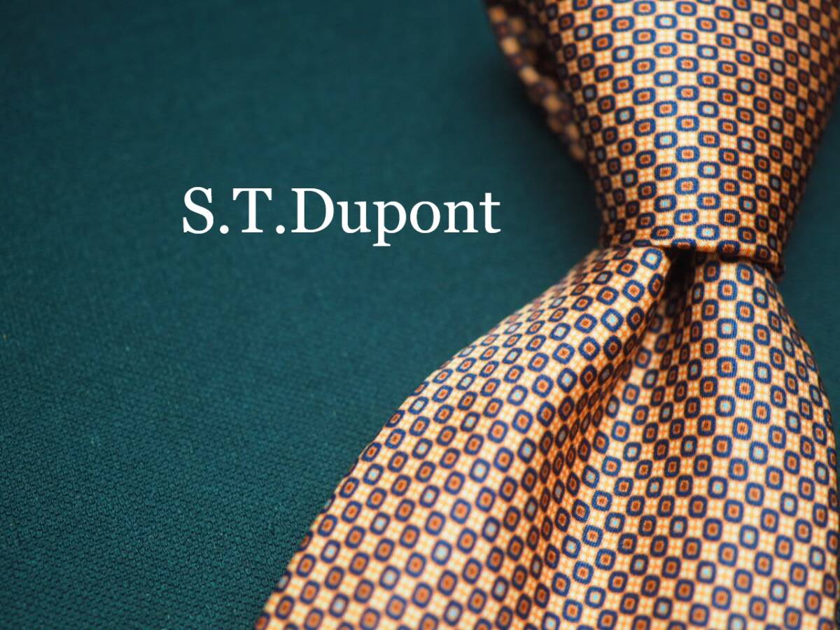 美品【S.T.Dupont デュポン】 F1207 SILK ブランド ネクタイ 古着 良品拍卖