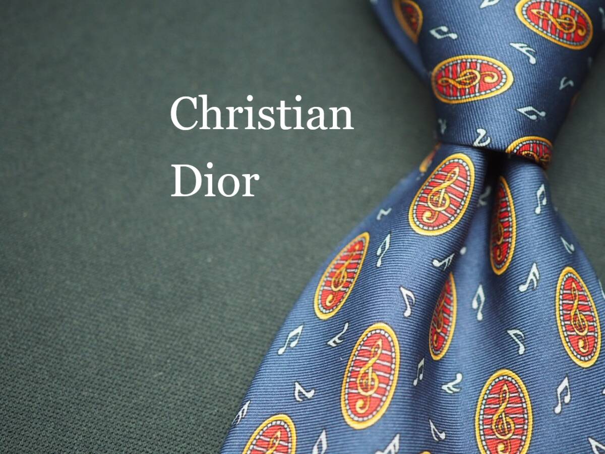 美品【Christian Dior クリスチャン ディオール】 F1248 SILK ブランド ネクタイ 古着 良品拍卖
