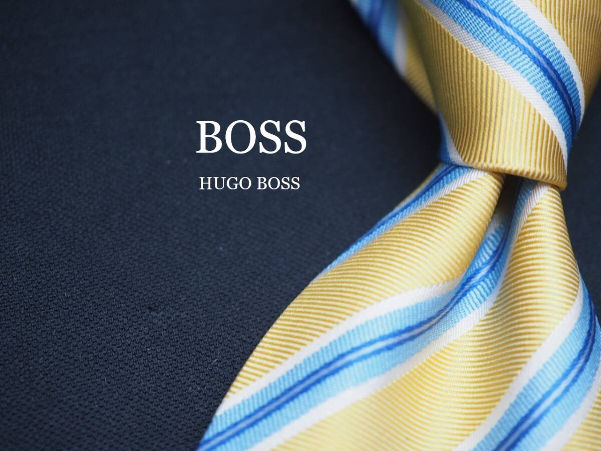 美品【HUGO BOSS ヒューゴ ボス】 F1867 SILK ブランド ネクタイ 古着 良品拍卖
