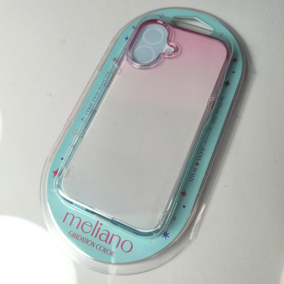 iPhone16 ソフトケース グラデーション サクラ×アクア 134拍卖