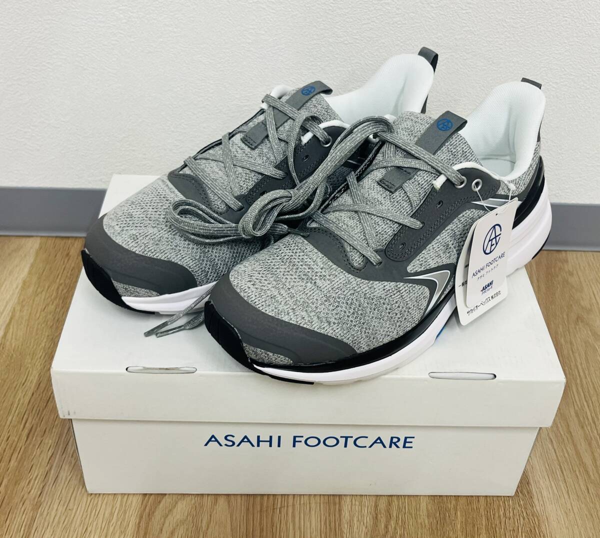 スニーカー/ASAHI FOOTCARE/サイズ26.5cm/灰色/新品未使用拍卖