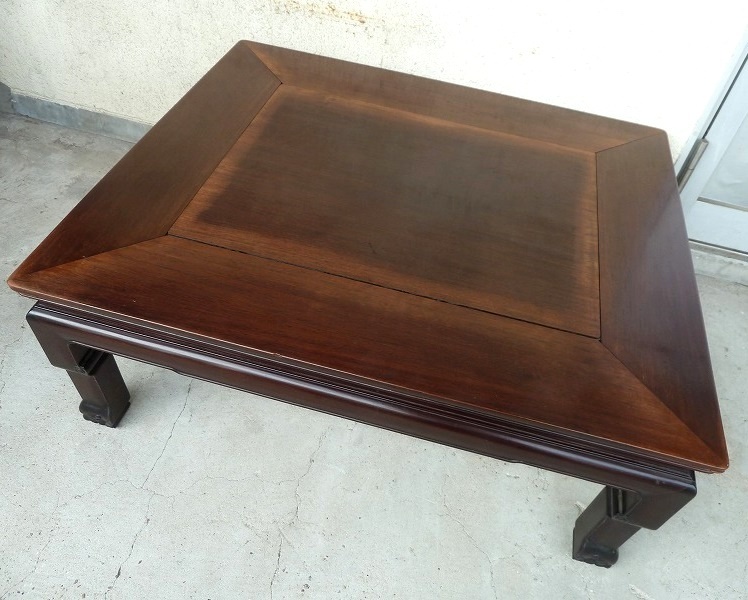 (☆BM)旧家蔵出し品 古き良き物 座卓(0808-③)センター ローテーブル ちゃぶ台 横幅89.5㎝ 和室 アンティーク 日本 昭和レトロ 長方形拍卖