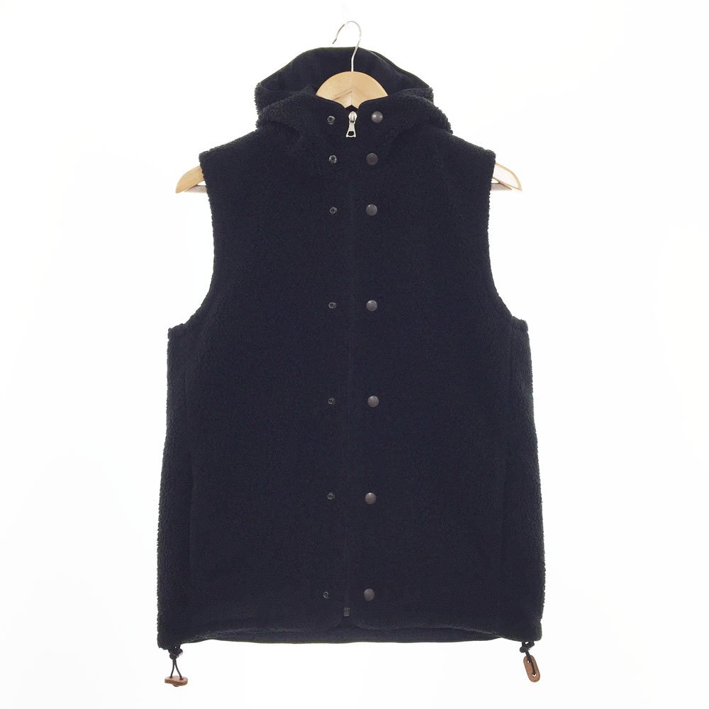 ●美品 CURLY カーリー リバーシブル ナイロンボア ベスト サイズ2 メンズ ブラック フリースベスト アウター ブルゾン 2AB/93417拍卖