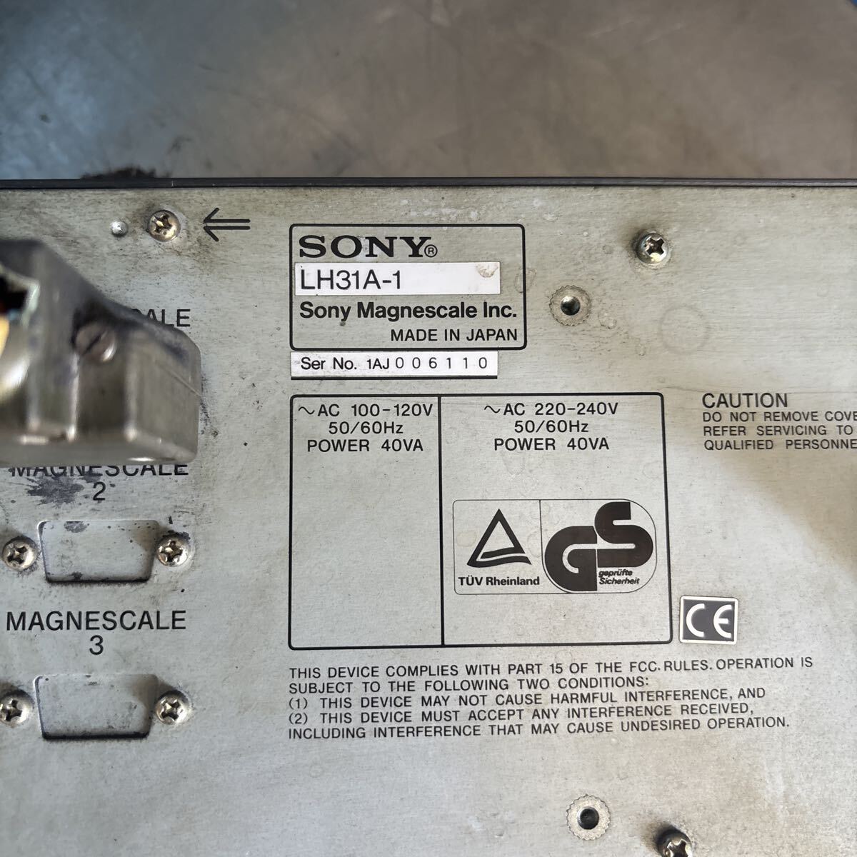 ff1722 Sony LH31A-1 デジタルスケール 中古現状品拍卖