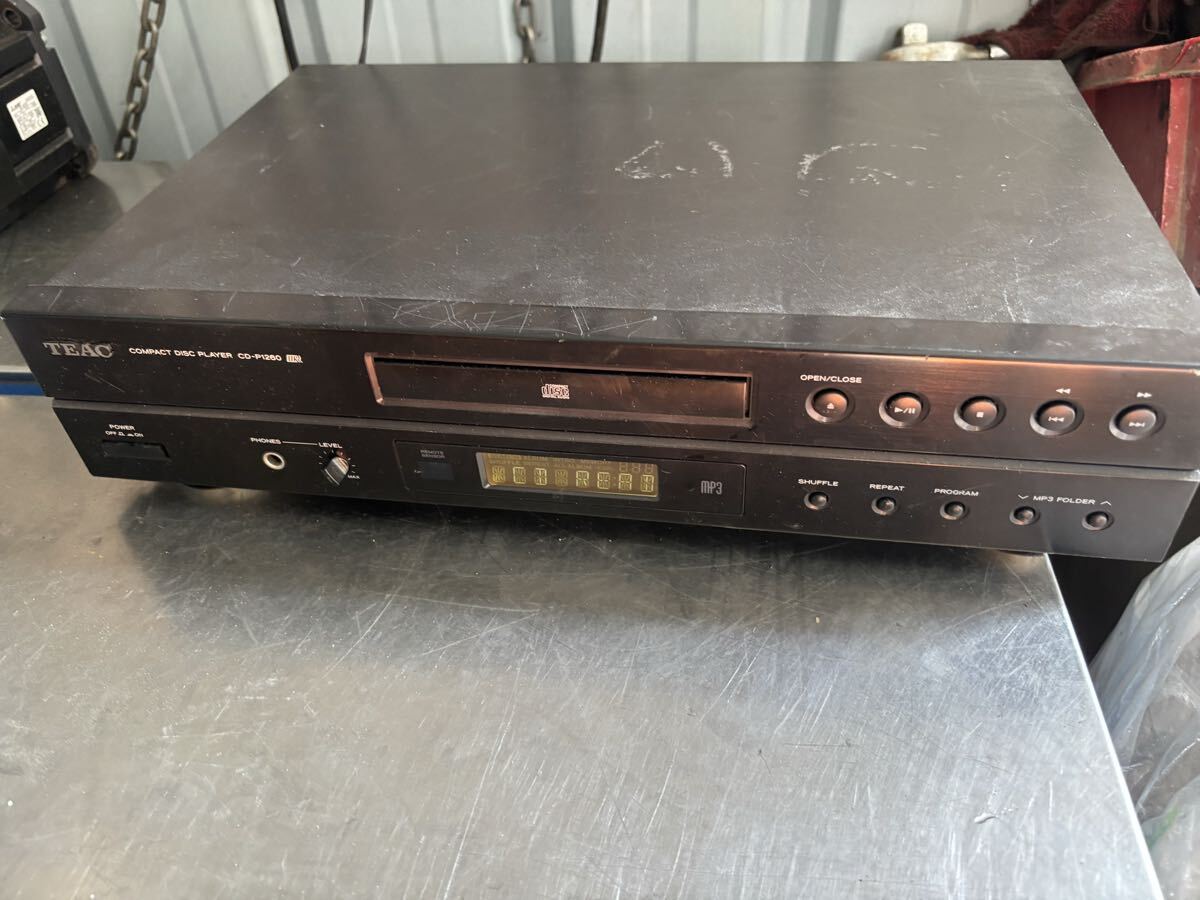 ff1738 TEAC CDプレーヤー CD-P1260(G) 中古動作品拍卖