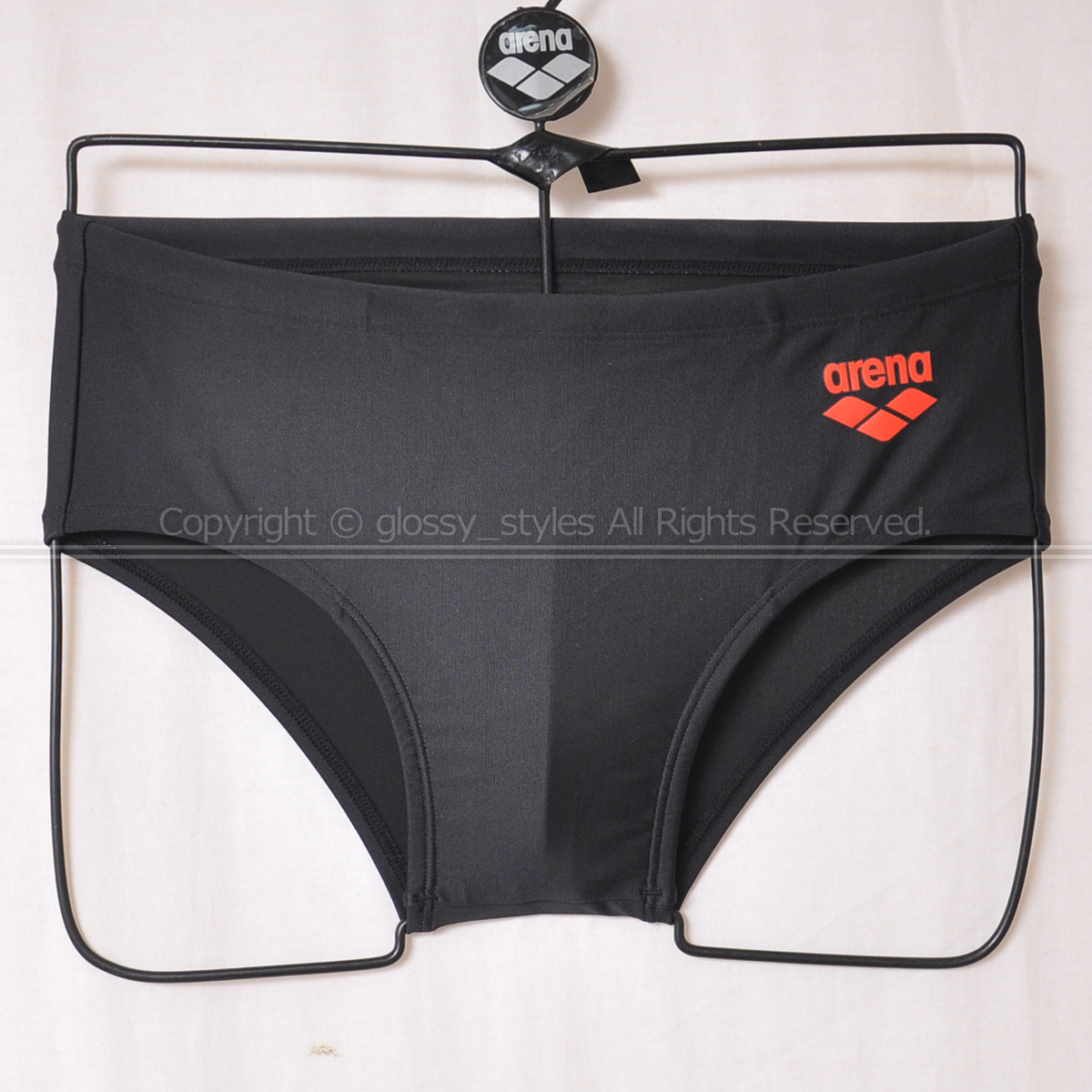 K2037-04■新品箱付 arena アリーナ ノーマルカット 男子スイミングスポーツ水着 ARN-180N BKRD M拍卖