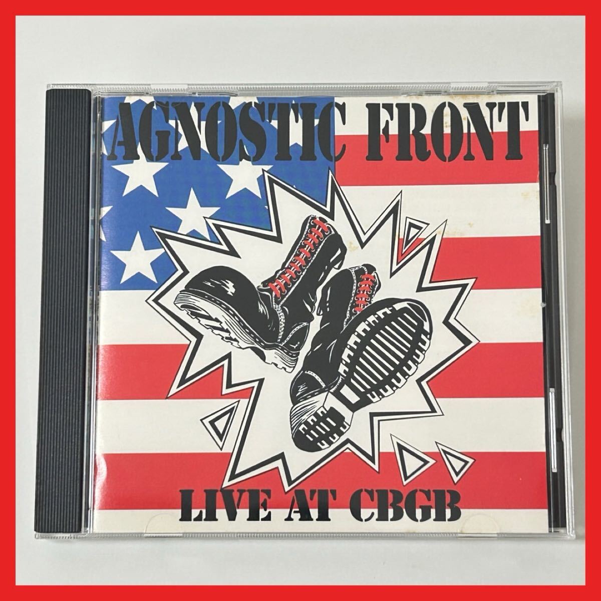 【SC03】【盤面良好】CD/AGNOSTIC FRONT/ライブアルバム LIVE AT CBGB/ハードコアバンド ニューヨーク拍卖