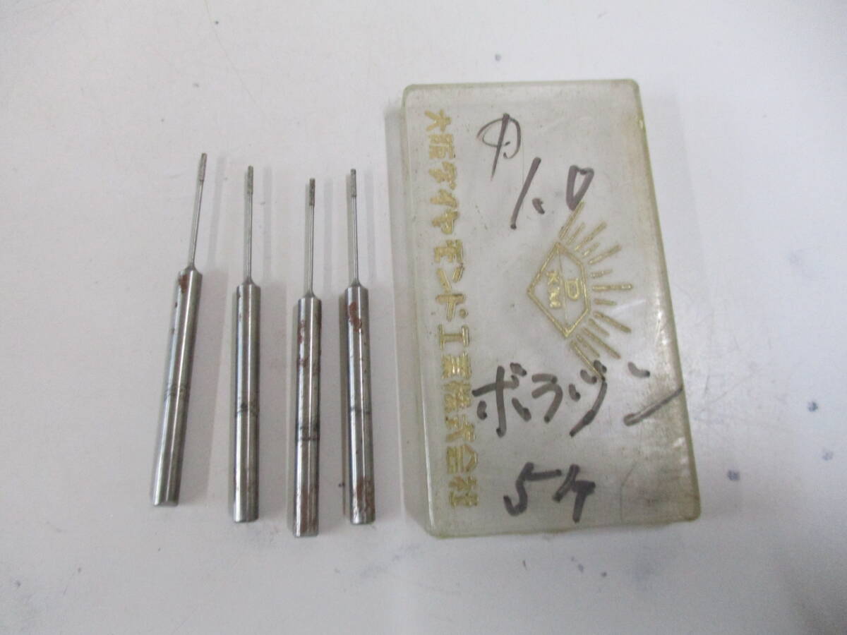 電着ダイヤ 砥石径Φ1ミリ シャンクΦ4ミリ 全長60ミリ ※素人採寸 拍卖