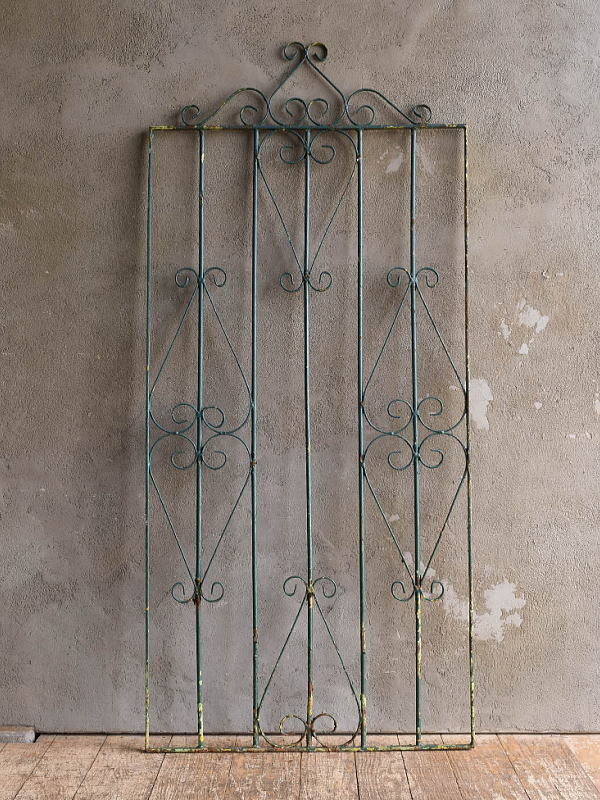 イギリスアンティーク アイアンフェンス ゲート柵 ガーデニング 13204拍卖