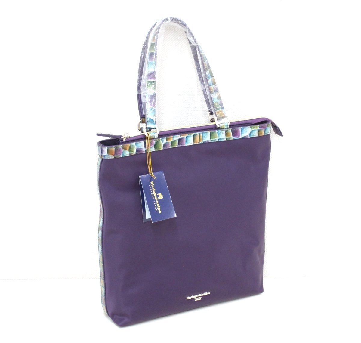 kz16■未使用品◆Moda principe◆モーダプリンチペ◆トートバッグ◆4112◆パープル◆レディース◆タグ付き拍卖