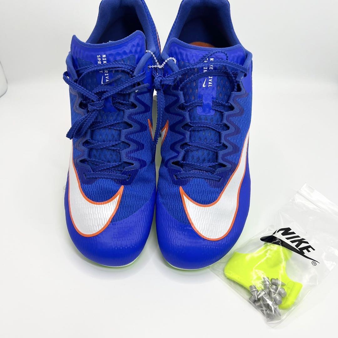 ☆新品☆Nike スパイクシューズ 青/オレンジ26.5cm拍卖