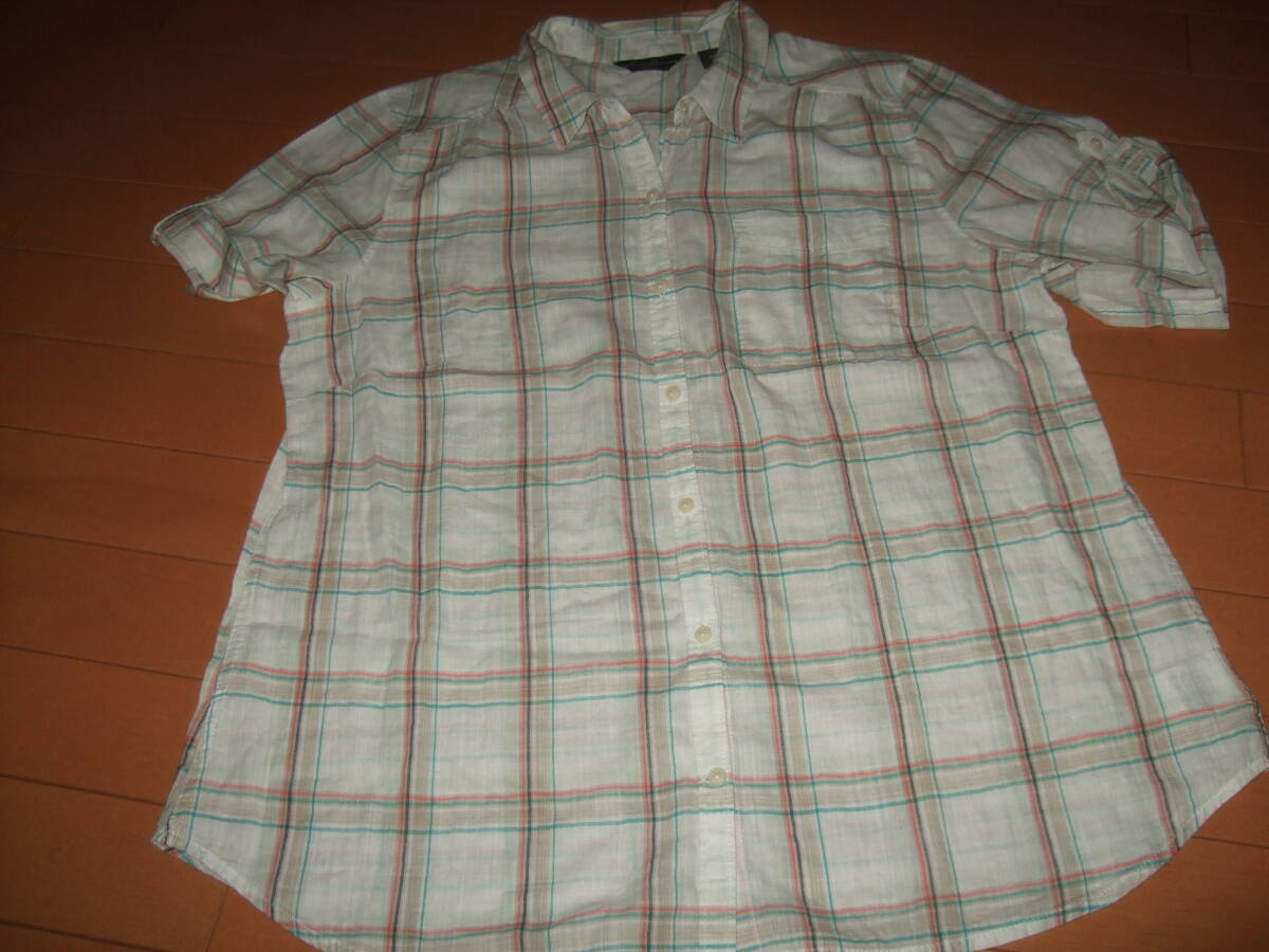 良品送料込即決☆エディーバウアー 薄手インド綿シャツ☆レディースPXL拍卖
