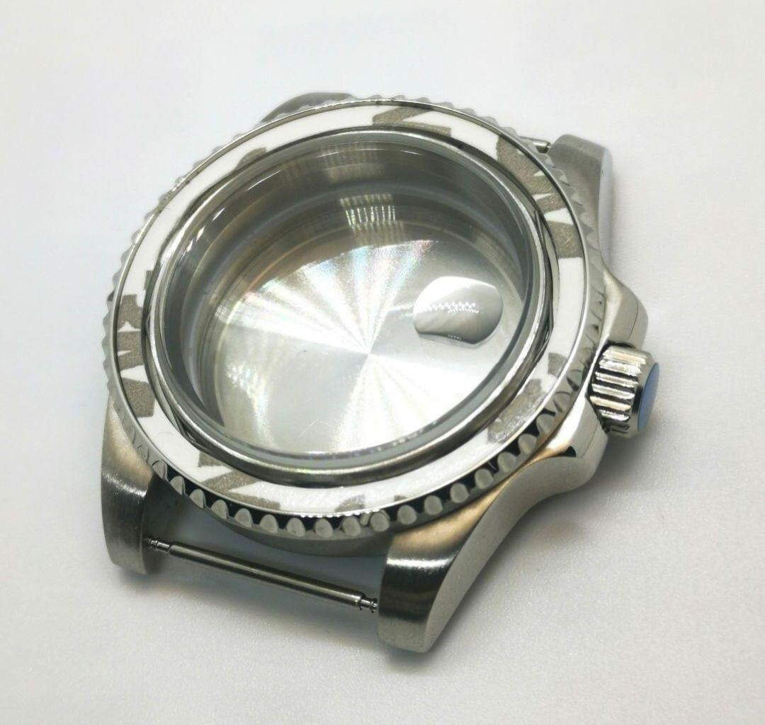 NH35 NH36 40mm SS デイト ケースセット カスタム seikomod 腕時計 ウォッチ MOD パーツ セイコー ムーブメント 対応 拍卖