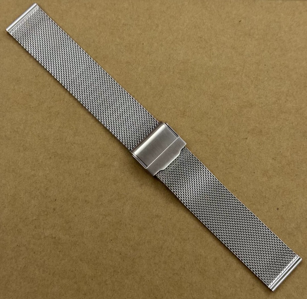 20mm ステンレス 腕時計ブレスレット バンド メッシュブレスレット ウォッチ メッシュバンド 腕時計バンド 腕時計メッシュベルト 通気性拍卖