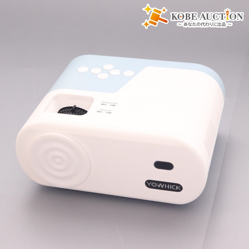 ■ YOWHICK ヨーウィック プロジェクター 1080Pミニプロジェクター DP02B 投影機 映像 映画 動画 通電確認済み 付属品付き拍卖