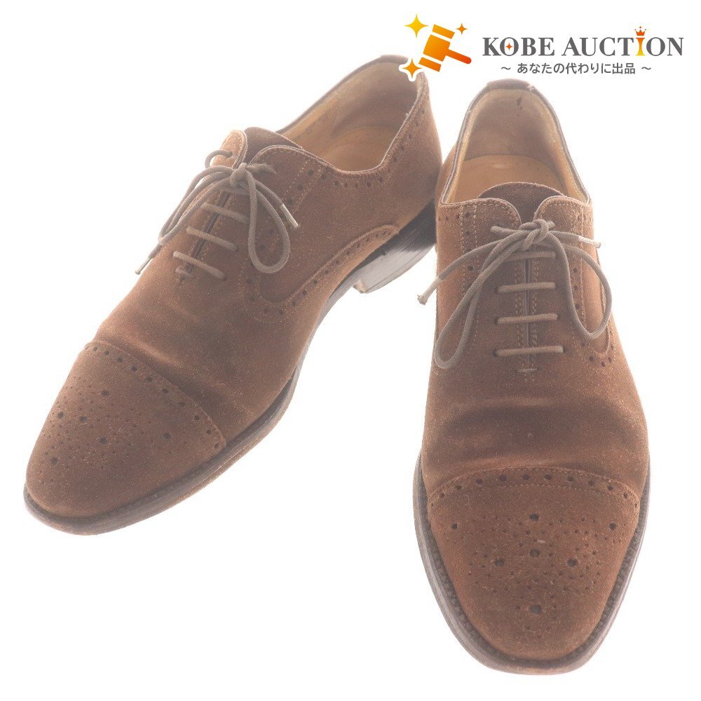 ■ バーウィック レースアップシューズ 靴 ドレスシューズ スエード メンズ 7 1/2(26.0-26.5cm相当)ブラウン拍卖