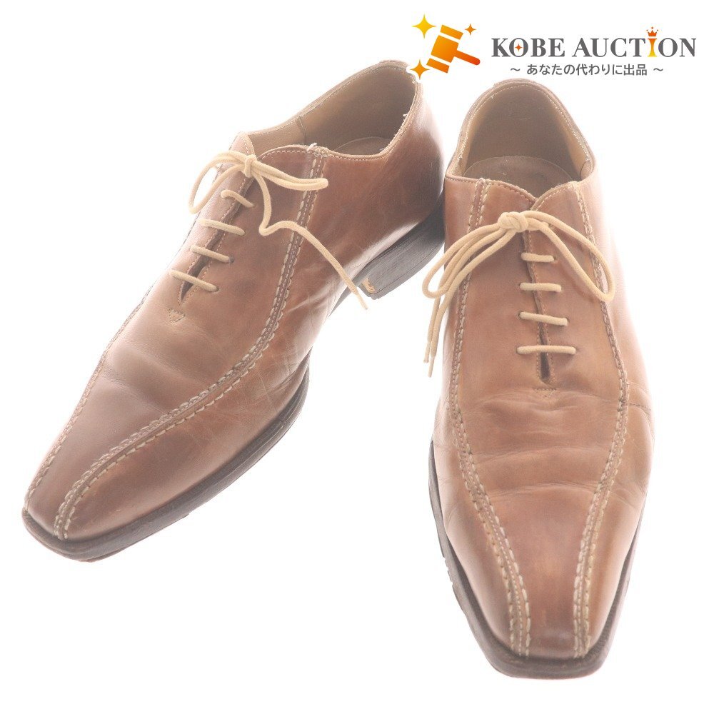 ■ カヴァリーニ ビジネスシューズ 靴 ドレスシューズ レースアップシューズ メンズ ブラウン拍卖