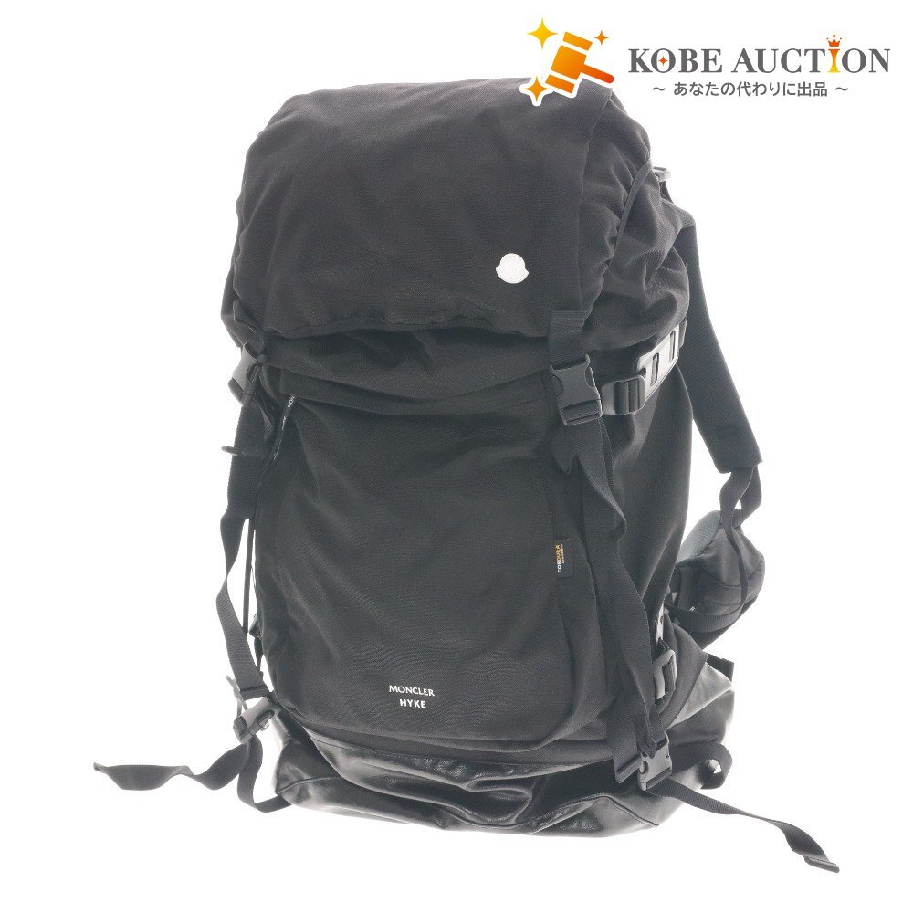 ■ モンクレール ハイク バックパック リュック 116347 鞄 撥水ナイロン アウトドア メンズ ブラック拍卖