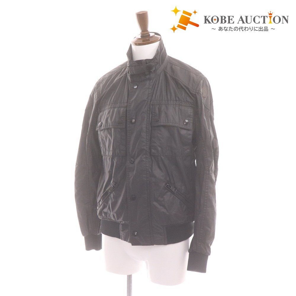 ■ モンクレール ブルゾン アウター ジップアップ ワッペン メンズ 2 ブラック拍卖