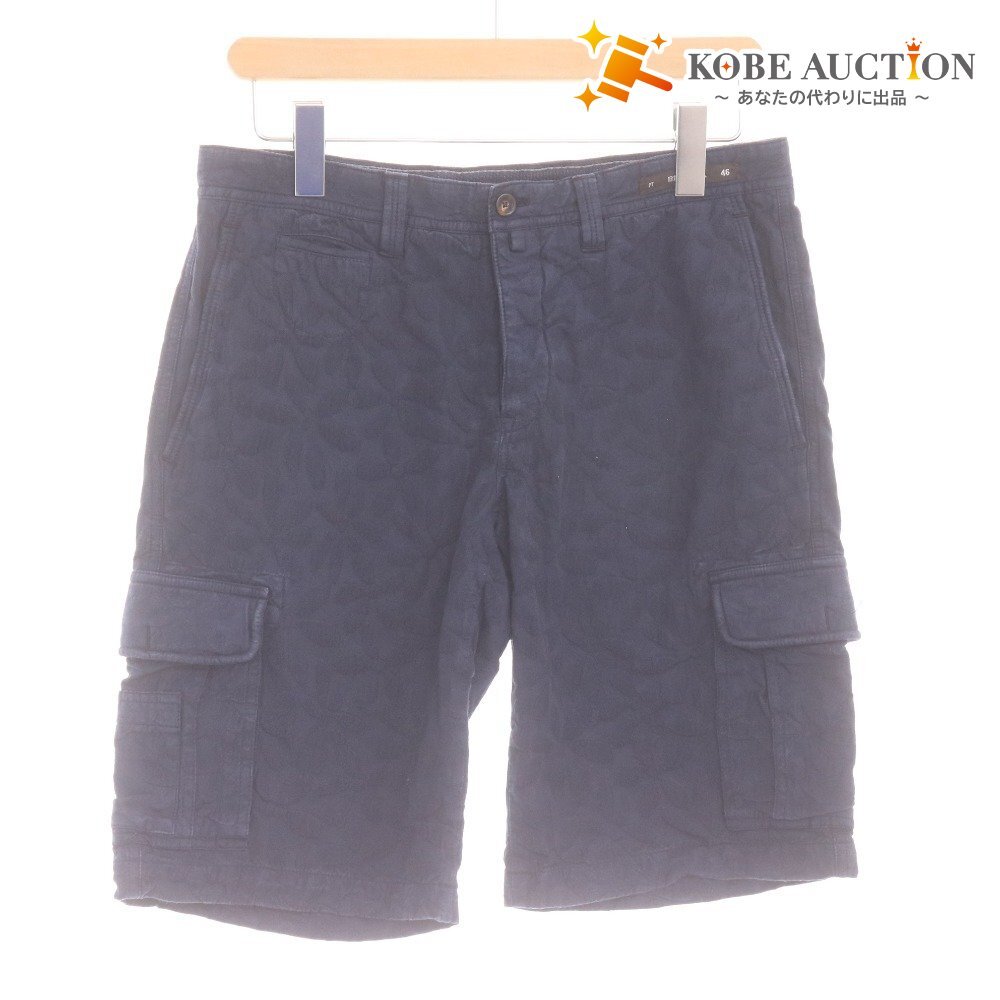 ■ PT ピーティー バミューダパンツ ハーフパンツ ボトムス 花柄 メンズ 46 (M相当)ネイビー拍卖