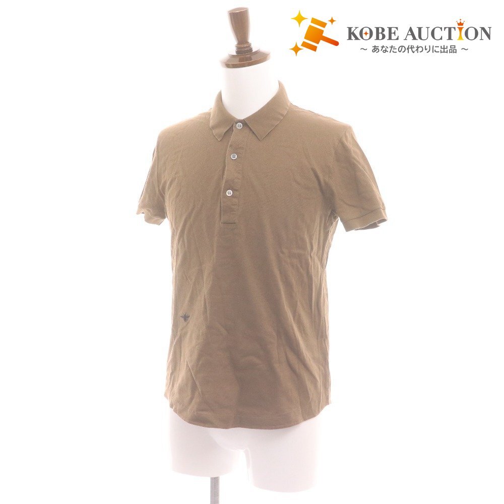 ■ ディオール オム ポロシャツ 半袖 4EH3061624トップス ワンポイント BEE刺繍 メンズ S カーキ拍卖