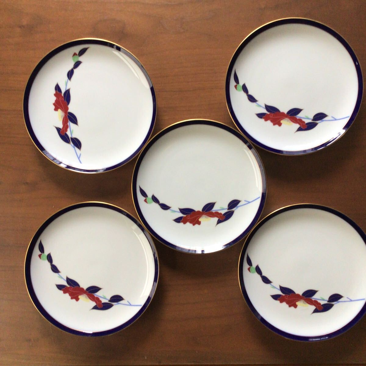 香蘭社 食器 皿 銘々皿 和食器 5枚セット拍卖