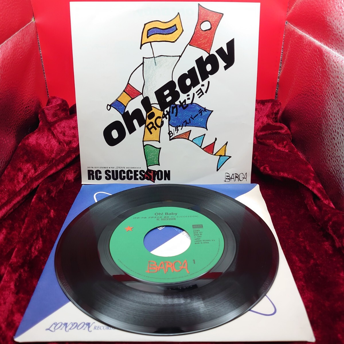 7305【EP盤レコード】RCサクセション Oh!Baby / ダンスパーティ SO7N-1011 RC SUCCESSION 忌野清志郎 和モノ ロック 7インチ シングル 邦楽拍卖
