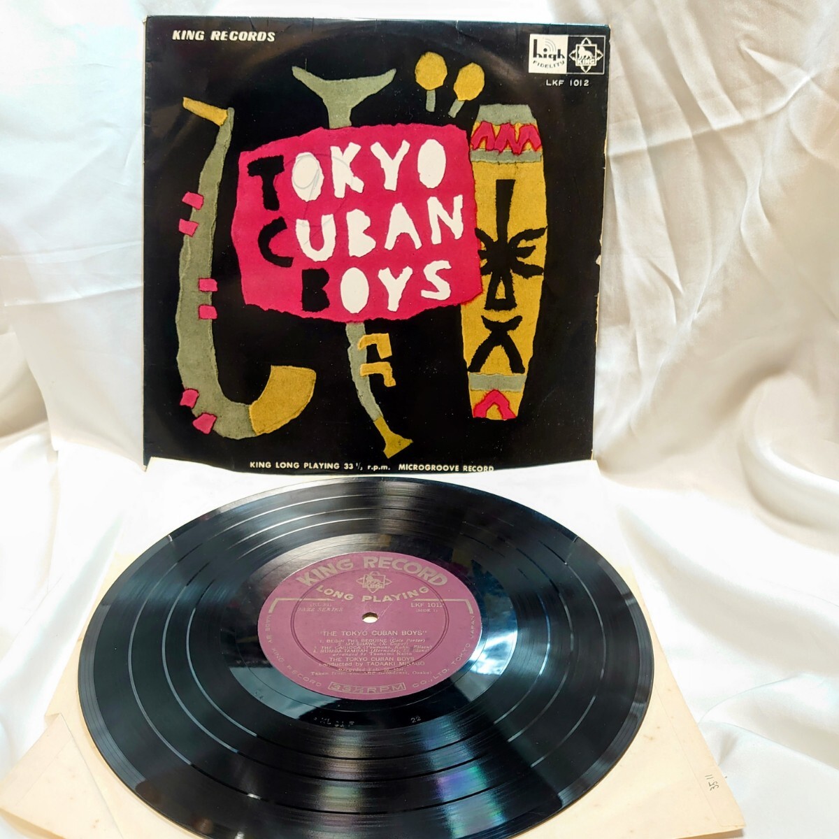 8507【ペラジャケ/LP盤】 TOKYO CUBAN BOYS / 東京キューバンボーイズ LKF1012 JAZZ 和ジャズ 10インチ アナログ レコード 昭和レトロ拍卖
