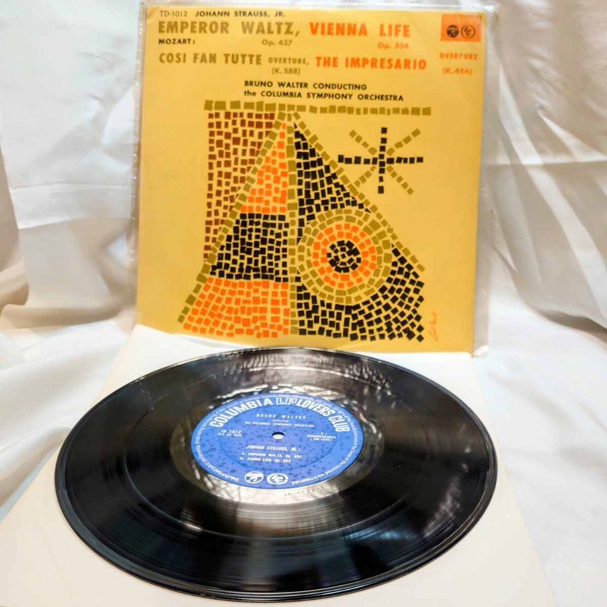 8508【ペラジャケ/LP盤】ブルーノ・ワルター ワルター名演集 TD-1012 Classic クラシック 10インチ アナログ レコード 昭和レトロ拍卖