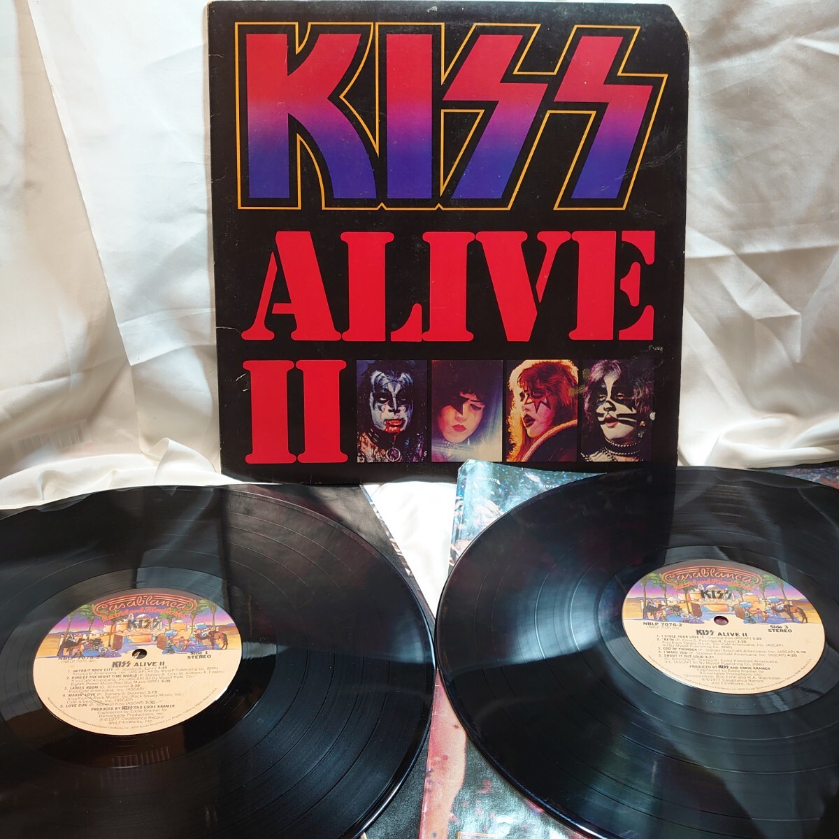 8528【US盤/LP2枚組】 Kiss キッス / Alive II アライブ2 NBLP7076-2 洋楽 ハードロック 12インチ レコード拍卖