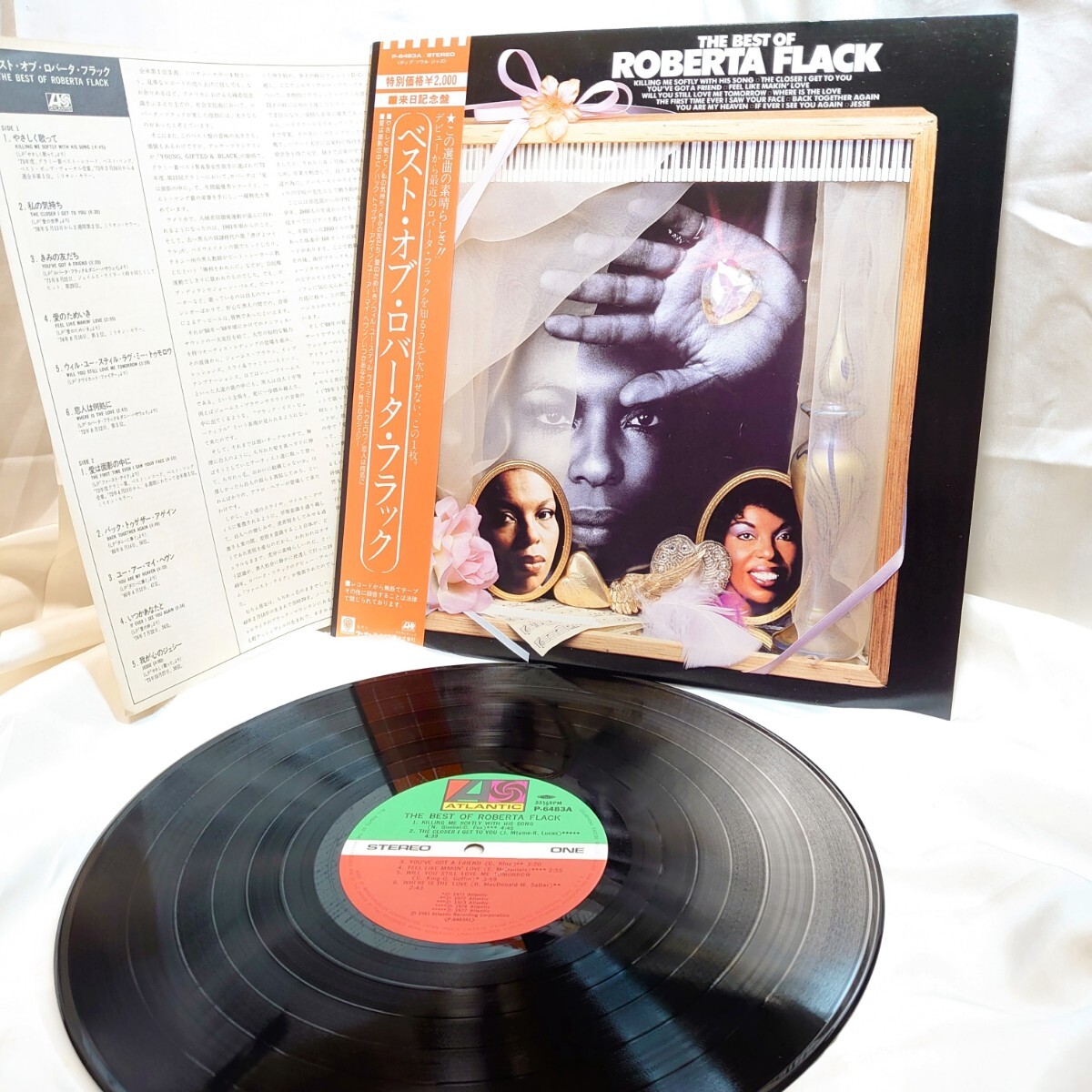 8549【LP盤】 ロバータフラック Roberta Flack / The Best Of Roberta Flack P-6483A JAZZ ソウル 12インチ レコード 帯拍卖