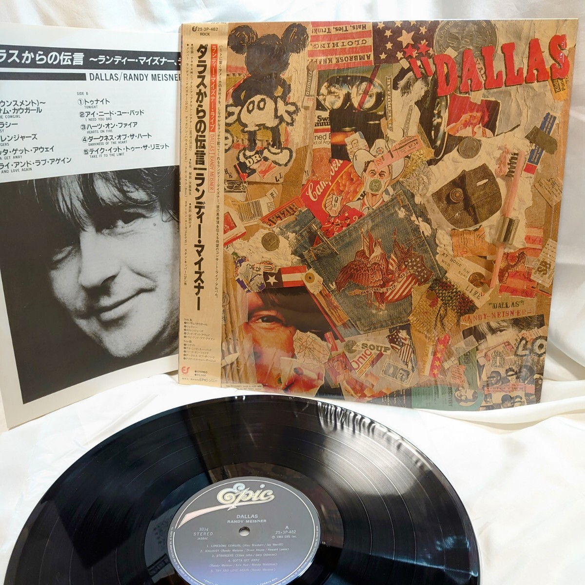 8578【LP盤】 ランディマイズナー Randy Meisner / Dallas ダラス 25・3P-482 イーグルス 洋楽 ロック 12インチ レコード 帯 シュリンク拍卖