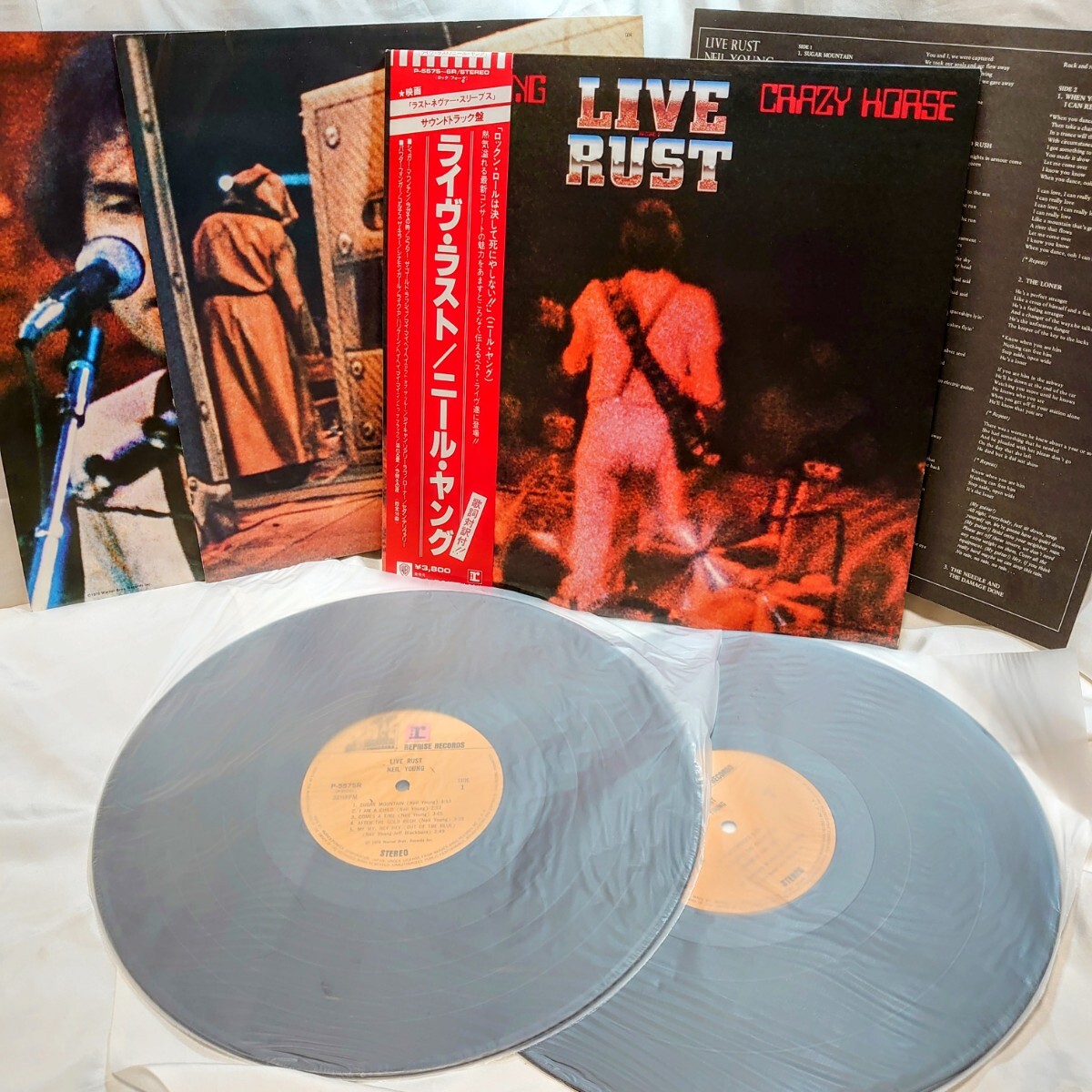 8580【LP盤2枚組】 ニールヤング&クレイジーホース Neil Young / ライヴラスト P-5575-6R 洋楽 ロック 12インチ レコード 帯拍卖