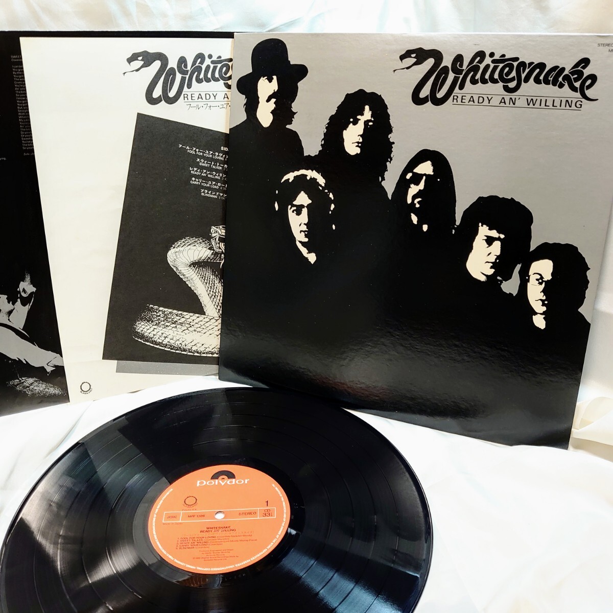 8592【LP盤】 ホワイトスネイク Whitesnake / Ready An' Willing MPF1306 洋楽 ハードロック ヘビメタ 12インチ レコード拍卖