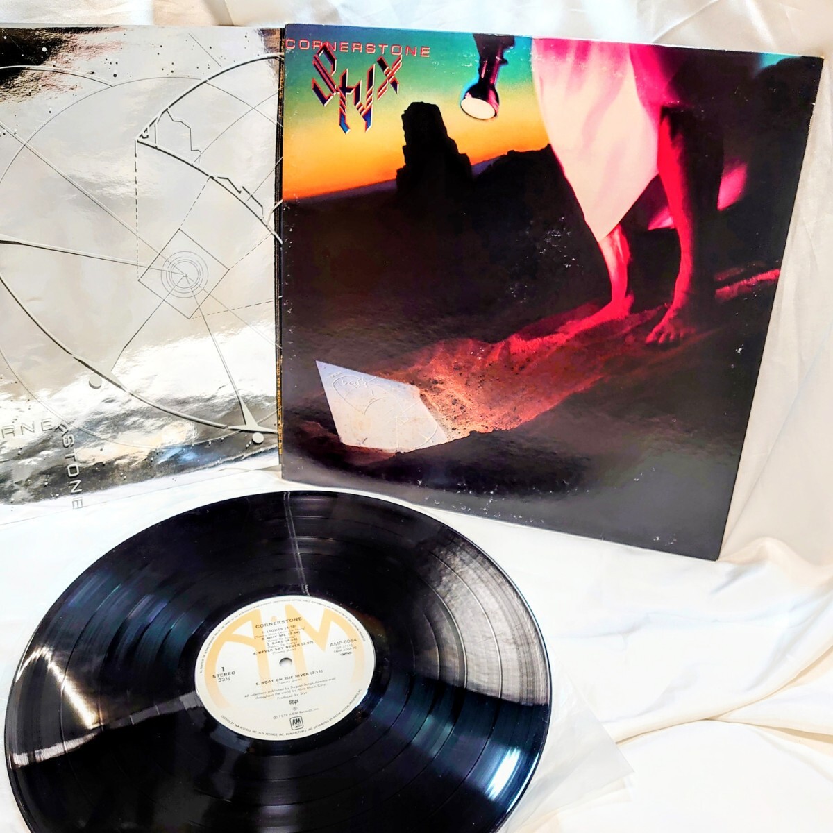 8597【LP盤】 スティクス Styx / Cornerstone AMP-6064 洋楽 ロック 12インチ レコード拍卖