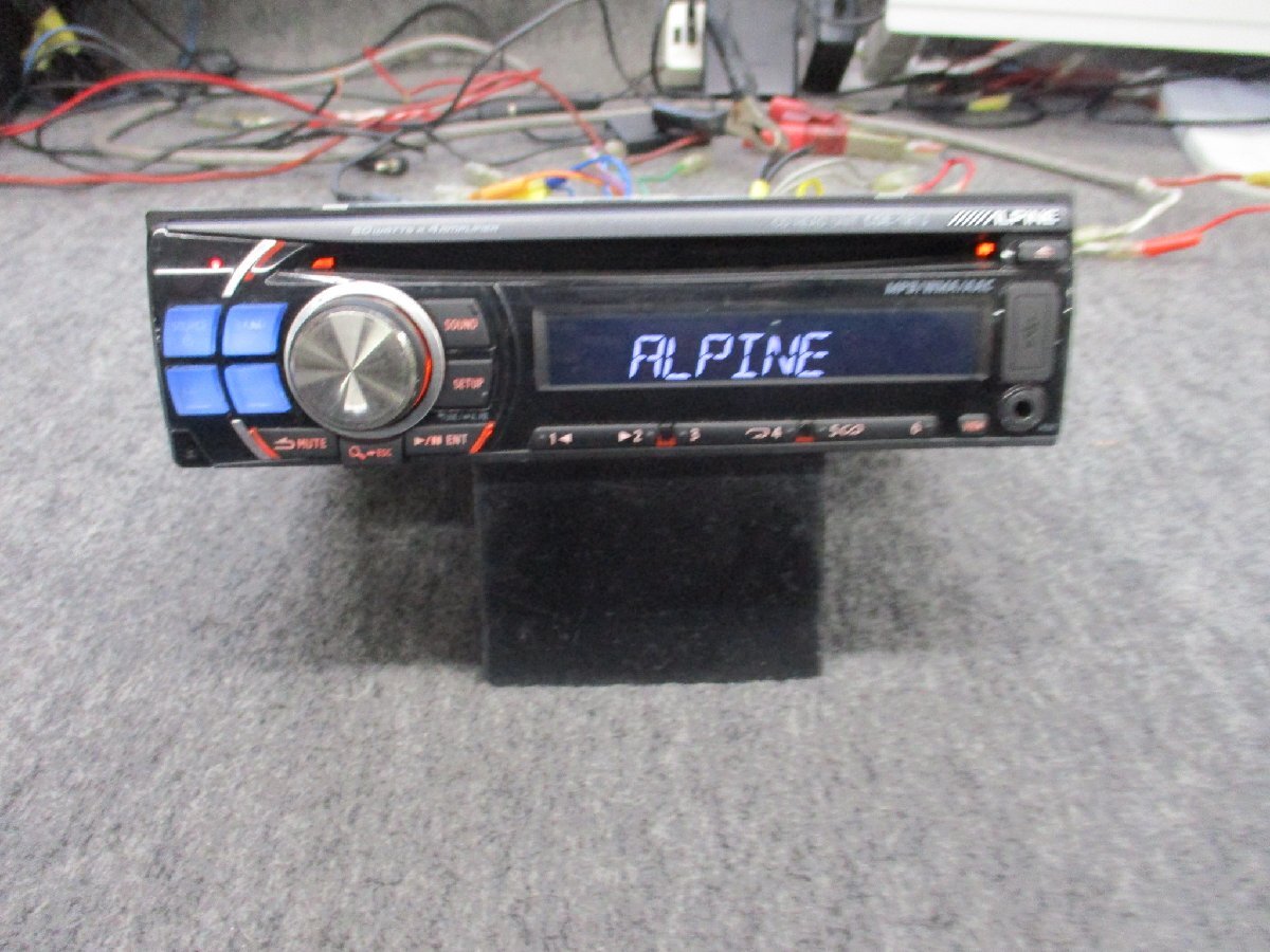 ▼ 動作OK アルパイン ALPINE CDE-121J CD USB AUX ラジオ 1DIN CDデッキ CDプレーヤー オーディオ 中古品拍卖