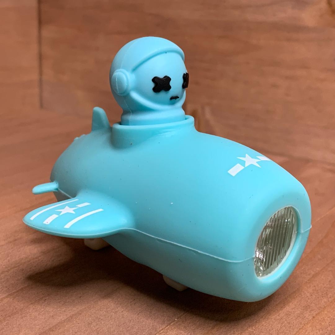 【新品】ユニークな飛行機デザイン!自転車用フロントライト&ホーン USB充電拍卖