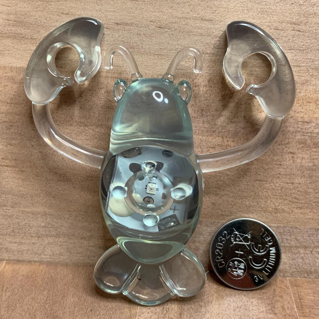 【新品】見た目抜群!エビ型 自転車 テールライト リアライト ボタン電池 カラフル 多色ライト 拍卖