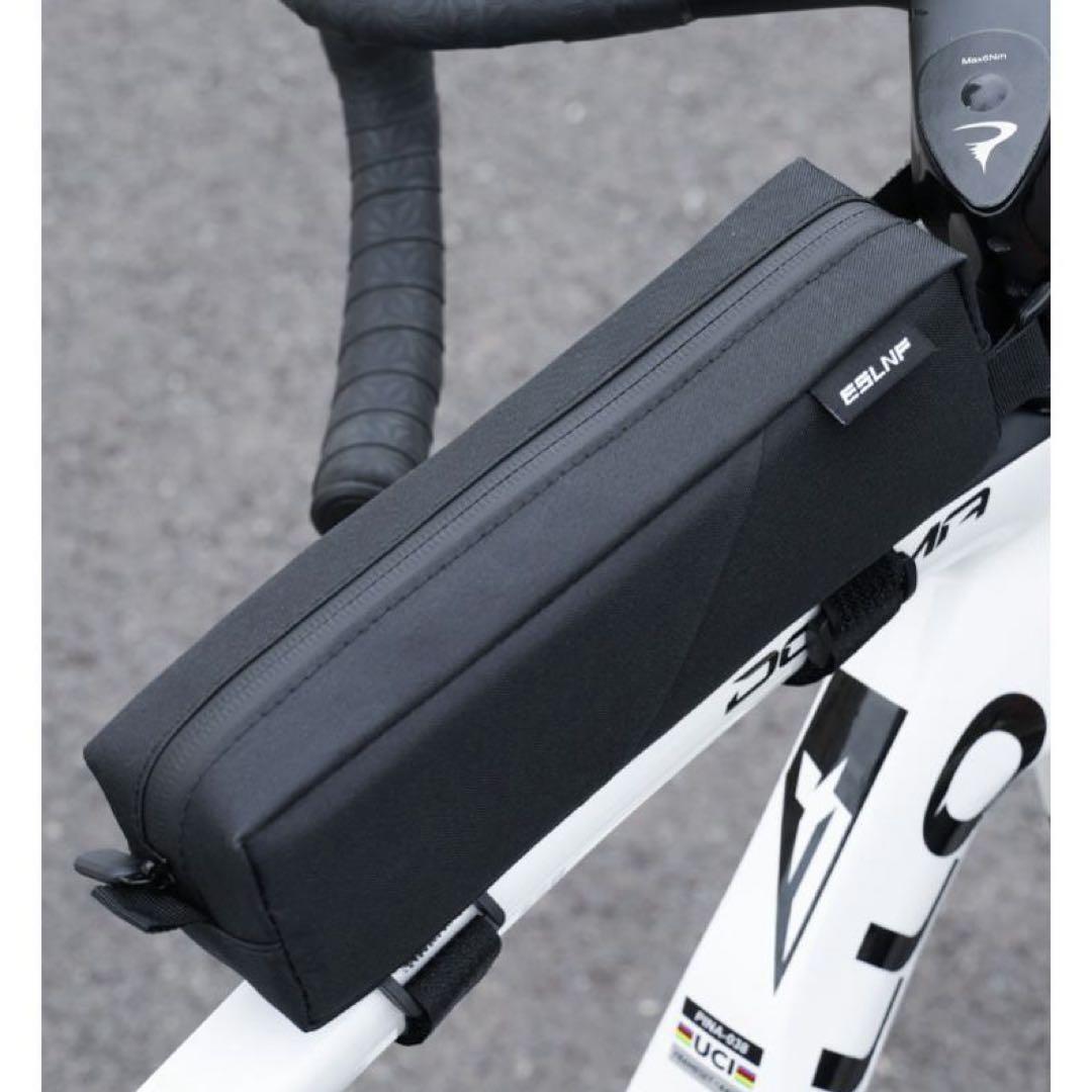 【新品】軽量 トップチューブバッグ ブラック スマートに収納 ロードバイク拍卖