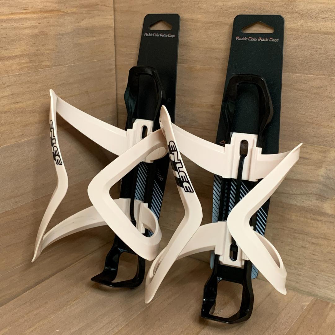 【新品】ENLEE 軽量 ボトルケージ 左右両用 2個セット サクラピンク拍卖
