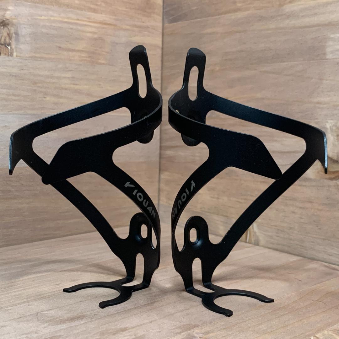 【新品】超軽量 アルミ ボトルケージ 2個セット 35.7g ブラック拍卖