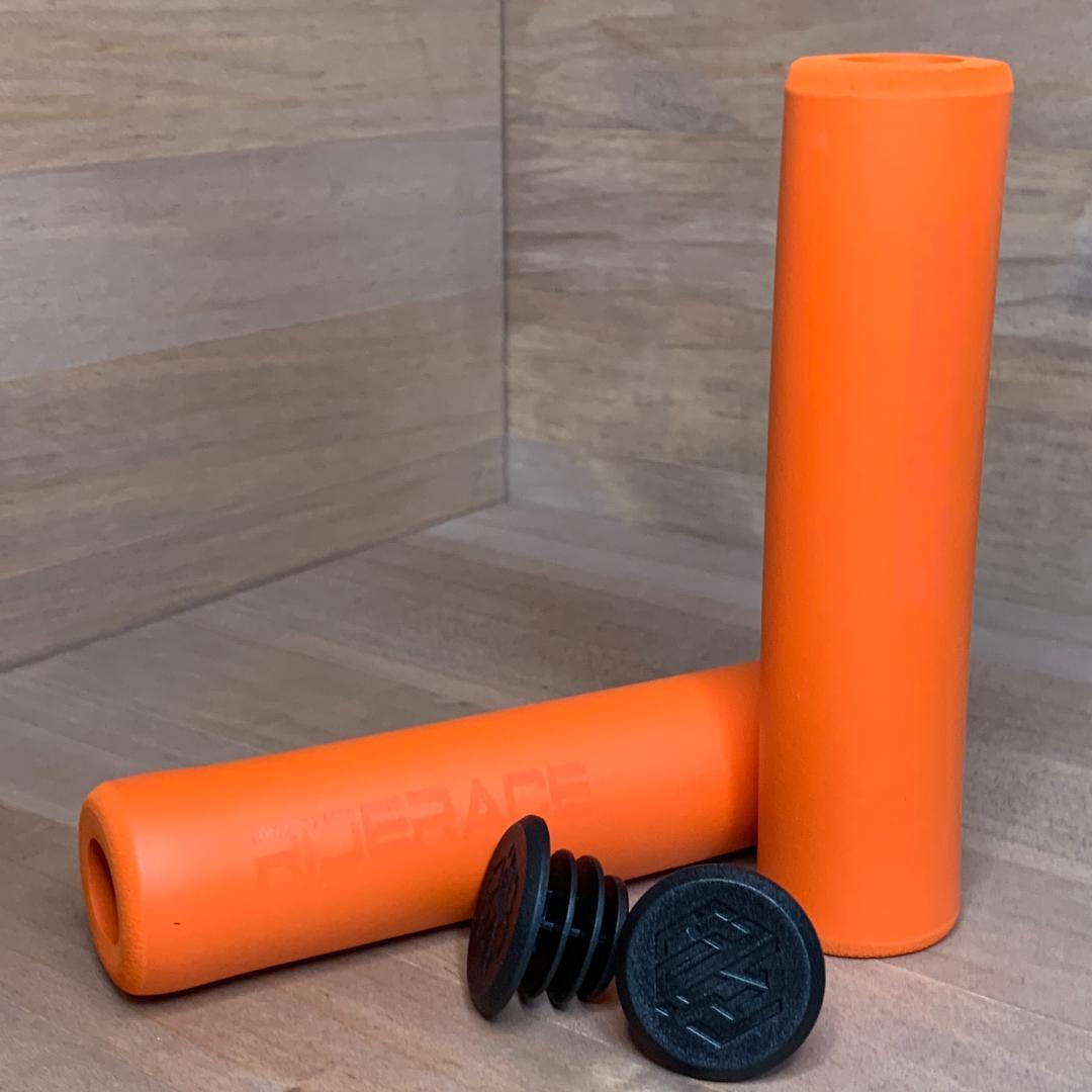 【新品】自転車 ハンドル グリップ シリコングリップ BMX MTB オレンジ OLDMTB クロスバイク 自転車 マウンテンバイク グリップ ハンドル 拍卖