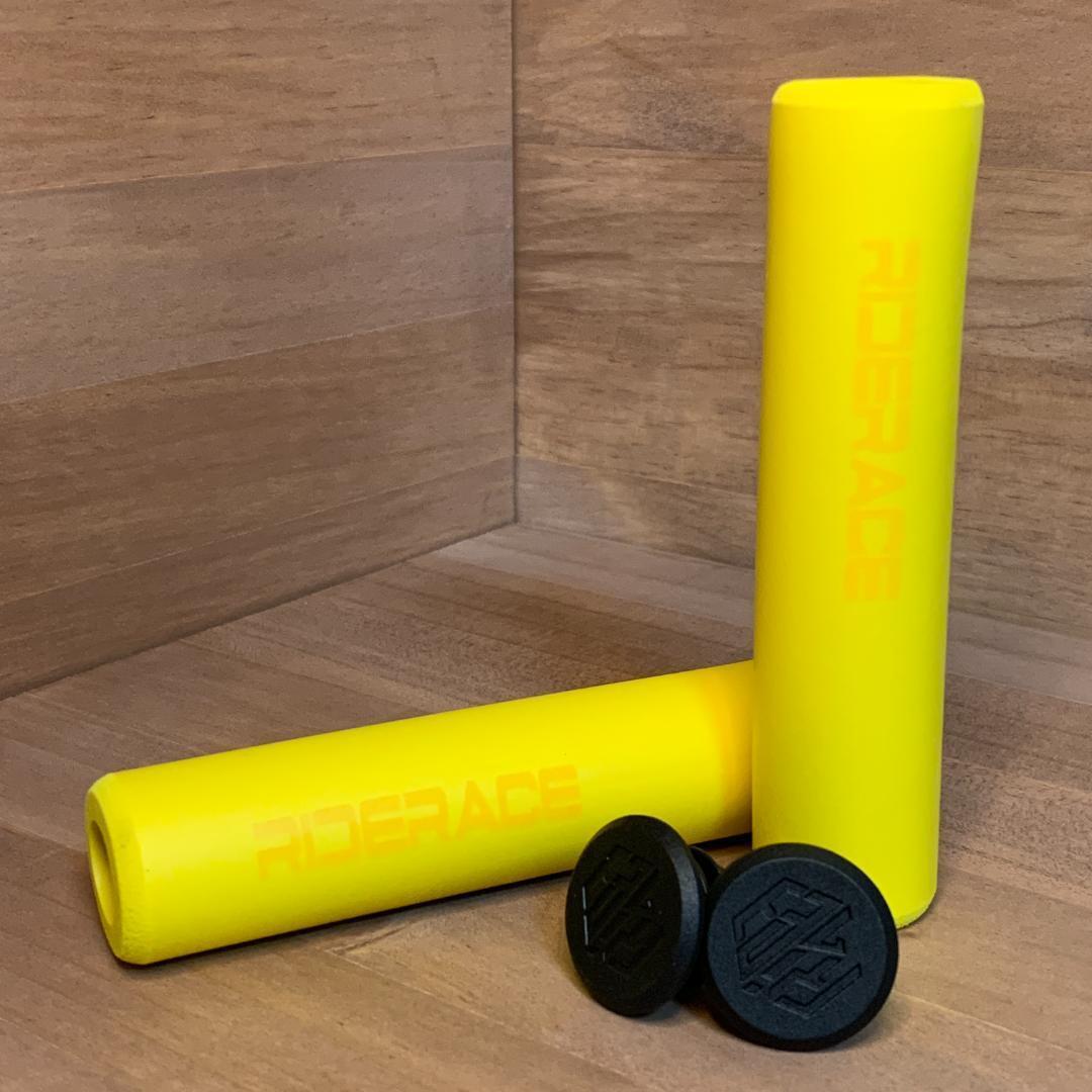 【新品】自転車 ハンドル グリップ シリコングリップ BMX MTB イエロー OLDMTB クロスバイク 自転車 マウンテンバイク グリップ ハンドル 拍卖