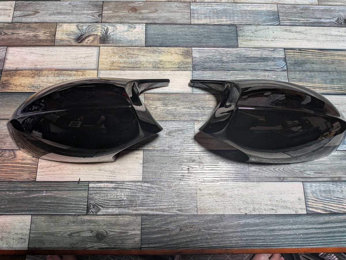 BMW E90 E91 前期 エアロドアミラーカバー 左右セット 黒 中古品拍卖