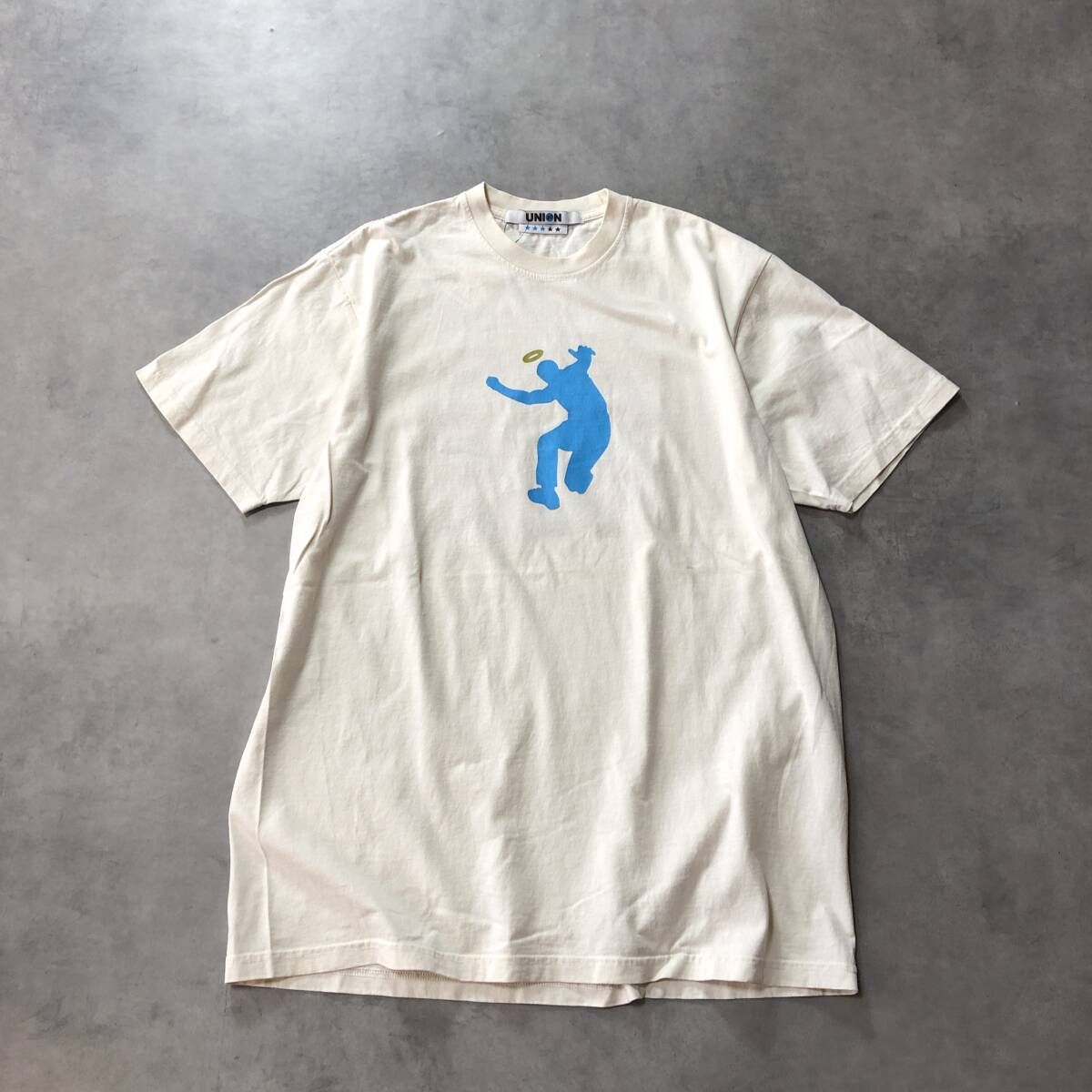 GQ3141◇UNION : USA製 30TH フロントマン Tシャツ◇L◇キナリ ユニオン 30周年拍卖