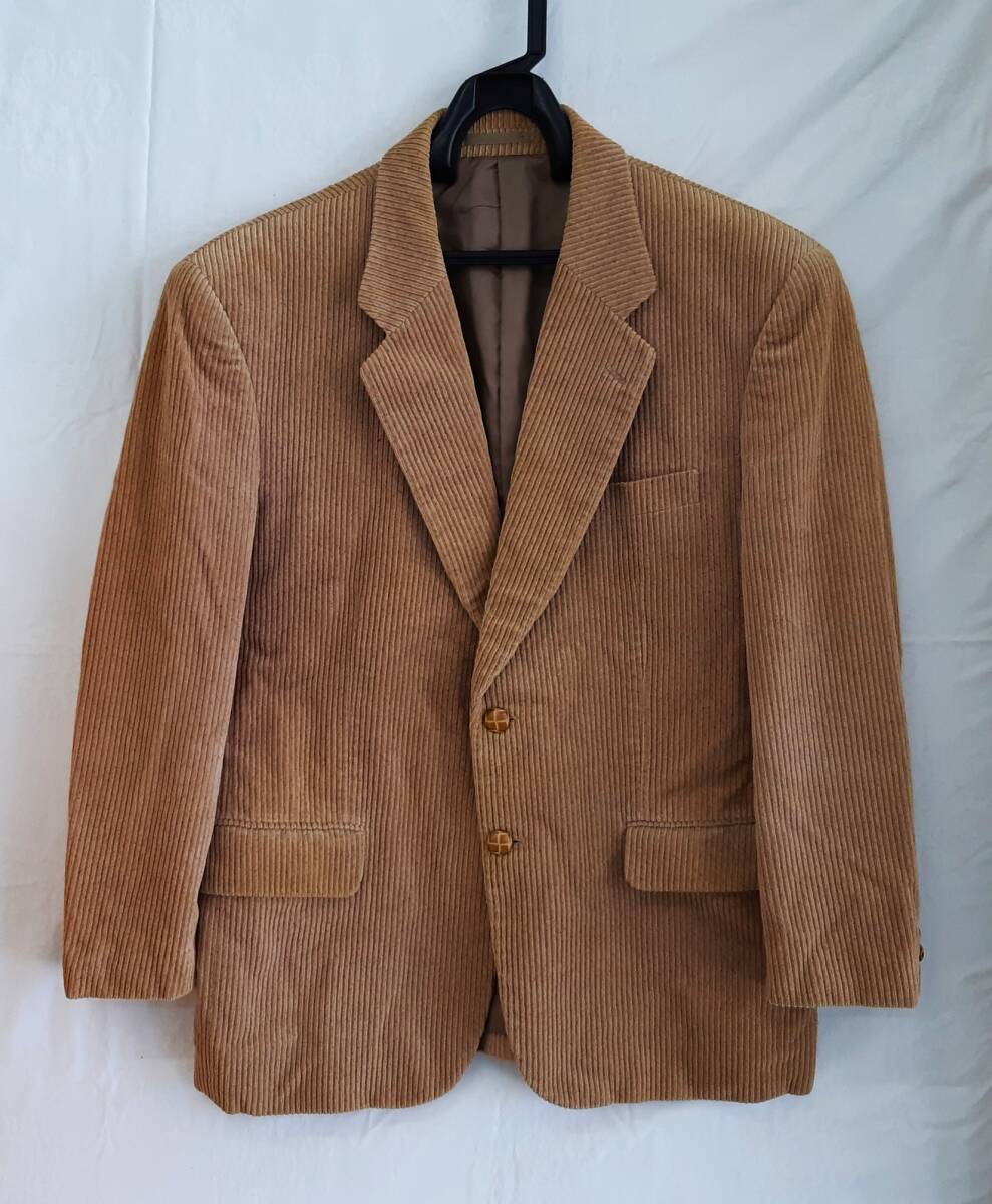 【菊水-419】コーデュロイ シングル テーラードジャケット/メンズ/ベージュ/秋冬用(SK) 拍卖