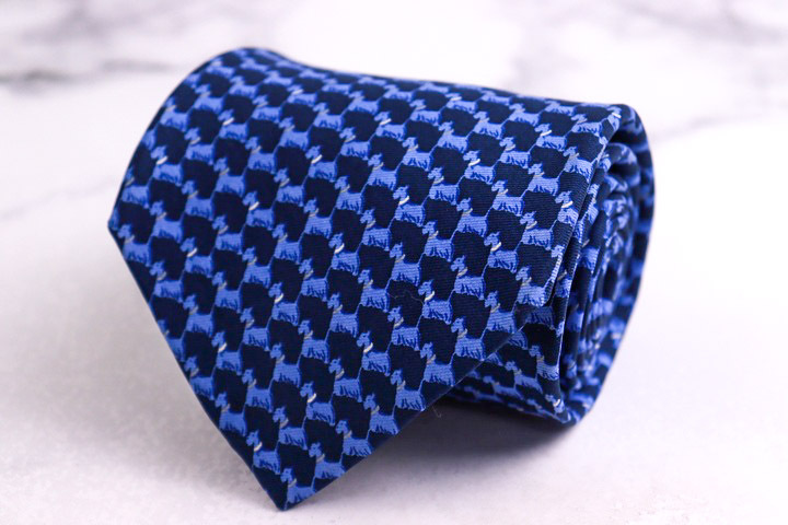 ブルックスブラザーズ ブランド ネクタイ シルク 総柄 PO メンズ ネイビー Brooks Brothers拍卖