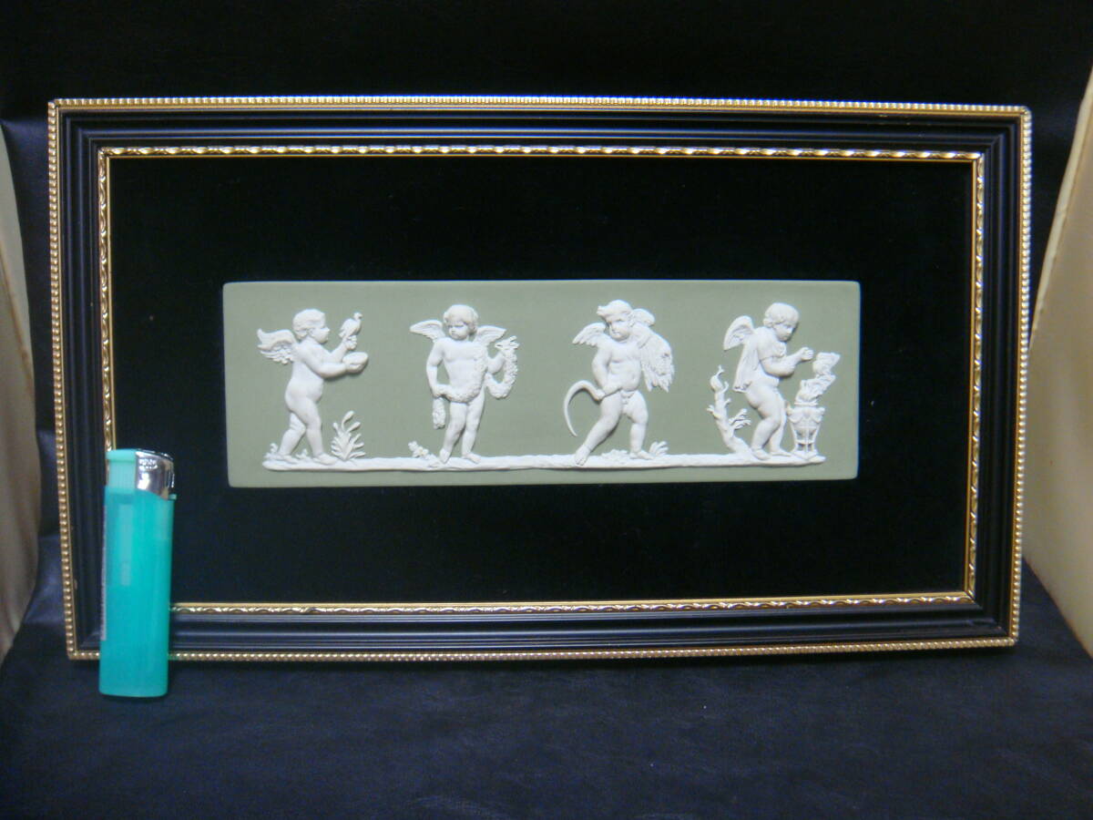 ◆Wedgwood ウエッジウッド ジャスパー 天使 陶板 FOUR SEASONS◆拍卖