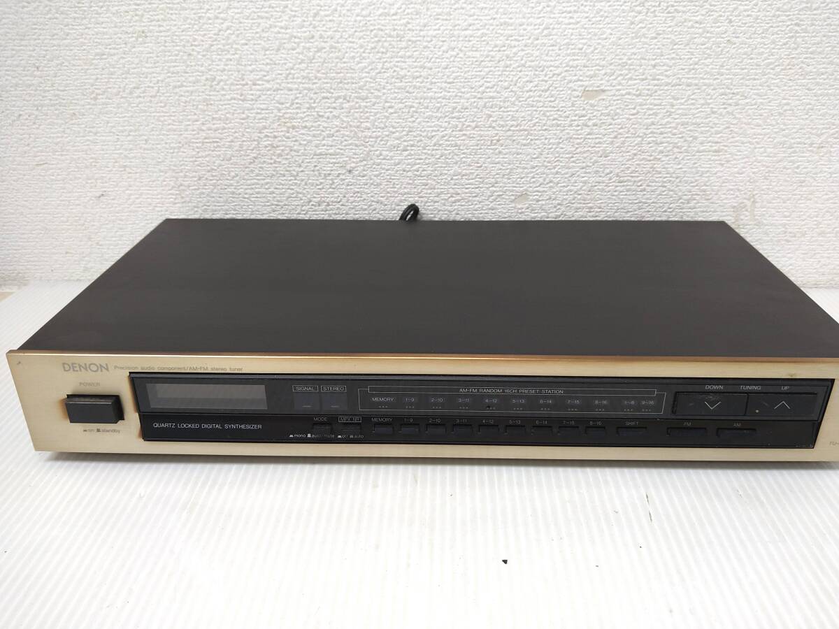 ♪♪5g104-17 DENON デノン AM FMチューナー TU-450 アンプ チューナー 通電確認♪♪拍卖
