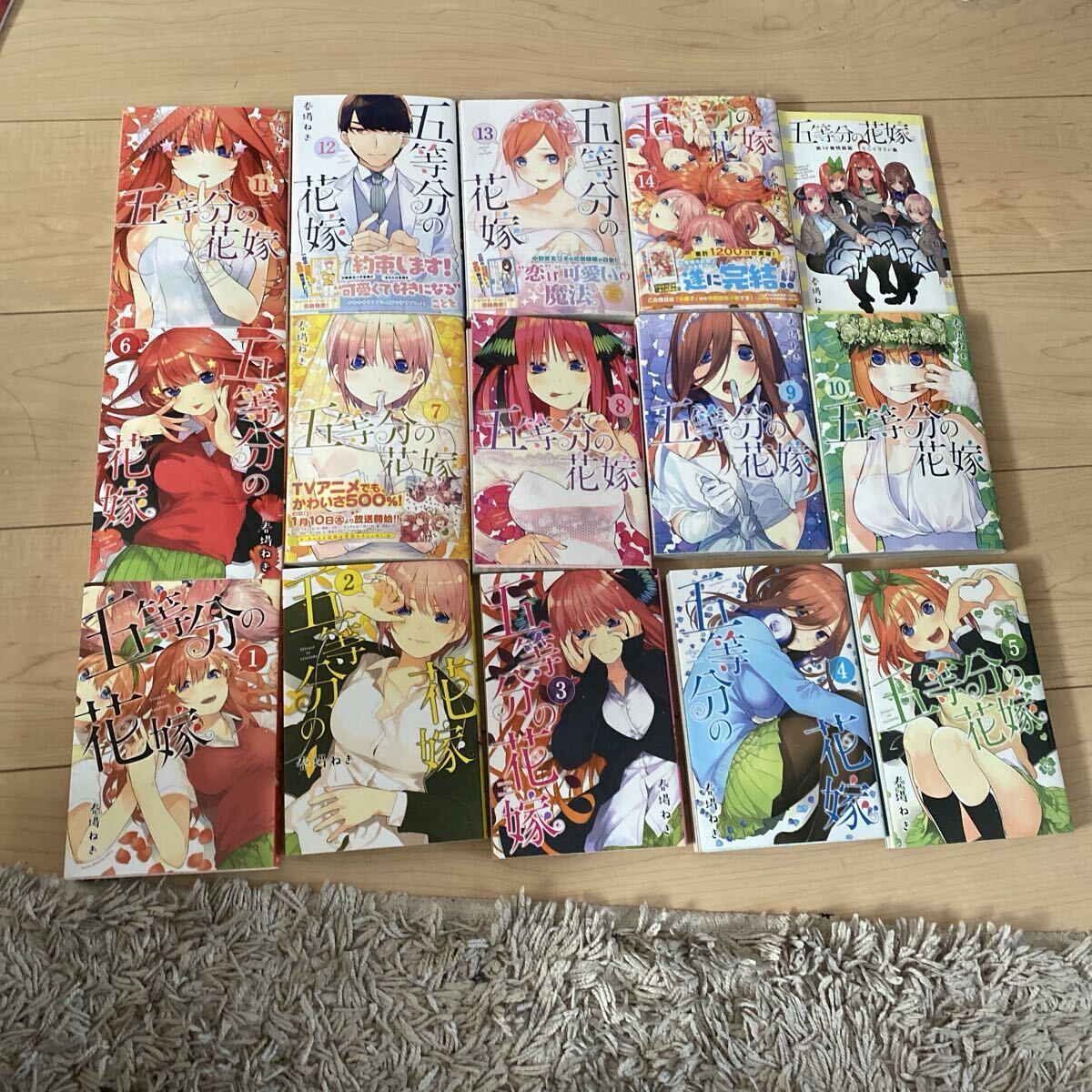 五等分の花嫁 全巻セット 1巻から14巻と特装版イラスト集 漫画 コミック 完結拍卖